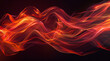 orange flame abstract fire drop on black background burn element energy pattern sparks