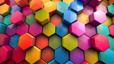 Fototapeta Las - Abstract hexagon texture