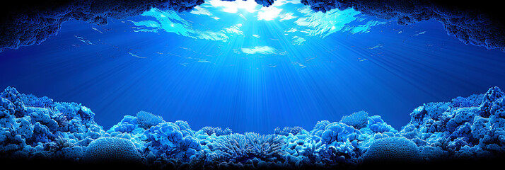 Wall Mural - Underwater caves that hide the wealth of natural treasures and artifacts, attracting researchers