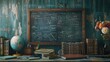 © vectorwin - ground back to school chalkboard background