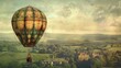 © vectorwin - steampunk victorian balloon