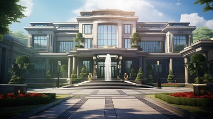 Wall Mural - investment business mansion building