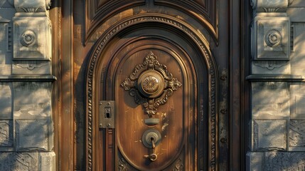 Sticker - intricate victorian door