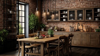 Canvas Print - recipe dining kitchen background