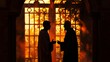 Silhouette of Barnabas and Paul resolving their dispute