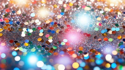 metallic glitter silver background