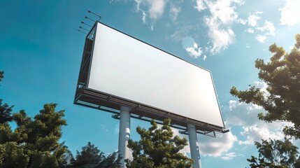 Free PSD blank billboard mockup