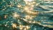 Sparkling water surface texture with sunlight reflections