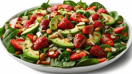 Sticker - delicious strawberry spinach salad