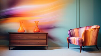 Wall Mural - background abstract blurred room