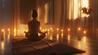 mindfulness candlelight yoga