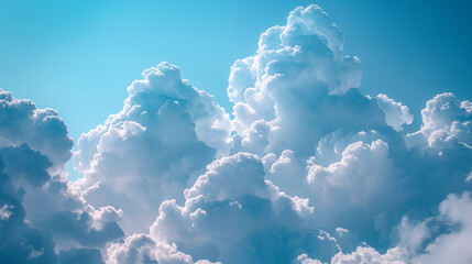 Big Fluffy White Clouds and Blue Sky