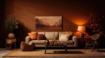 Wall Mural - rustic backdrop brown background