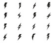Flash thunderbolt Template vector icon illustration vector