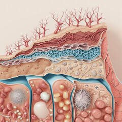 Wall Mural - anatomy of the human brain