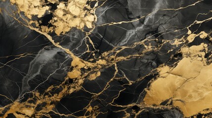 Sticker - luxury gold marble background