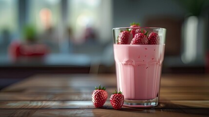 Poster - sweet strawberry milk