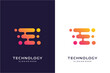 Creative Letter E logo design template
