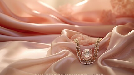 Canvas Print - luxury elegant jewelry background