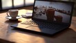 © ismodin - Photo of Laptop and cup of coffee