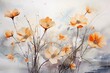 Beautiful poppy flower oil painting with generative AI