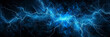 And intricate network of intense, glowing blue electricity arcing through a pitch-black space, resembling a scientific illustration of plasma