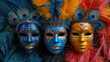 Venetian carnival mask graphic 