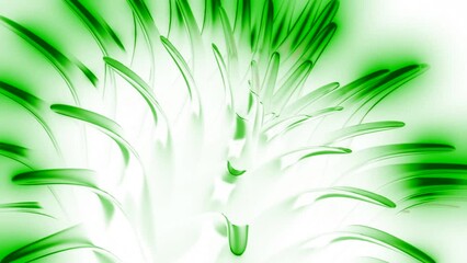 Wall Mural - splashes of moving pattern with spikes. design. abstract animation of blooming 3d flower. moving bal