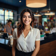 © ImagineThatStudios - Smiling young and attractive sales woman cashier