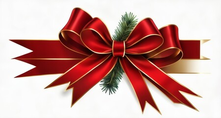 Sticker -  Joyful Christmas Gift Ribbon