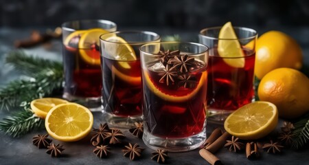 Poster -  Savor the festive spirit with a warm holiday cocktail