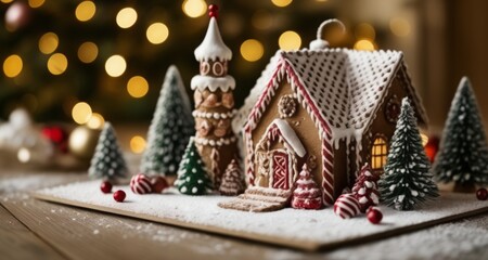 Sticker -  Sweet Christmas - Gingerbread House Delight