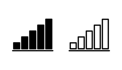 Growing graph Icon set. Chart icon. diagram icon