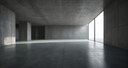   Modern minimalist interior space