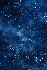 Wall Mural - Abstract dark blue and indigo background with silver and white glitters. Texture for project. Abstract night sky background.