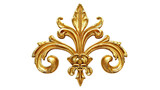 Gold Fleur de lis isolated on transparent background