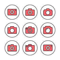 Wall Mural - Camera icon vector illustration. photo camera sign and symbol. photography icon.