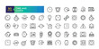 © Rubbble - Time and Clock line icons about location, time and date. Contains such icons as clock, schedule, calendar and pin. Vector illustration.
