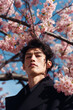 © keisuke - 桜と男性、アジア人、日本人
