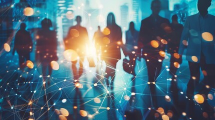 Aufkleber - The concept of a business network. It includes individuals in a group. It involves teamwork. It involves human resources.