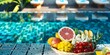 Luxury Relaxation with Poolside Fruits
