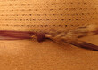 western straw-hat hatband with horsehair decoration - closeup of band