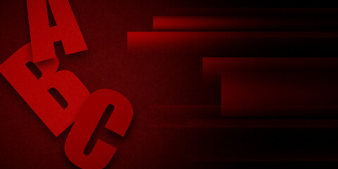 Modern red web design in responsive website and app