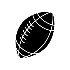 Wall Mural - Ball icon vector. American football ball illustration sign. Sport symbol or logo.