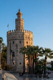 Fototapeta Miasto - The Torre del Oro (The Gold Tower), Seville, Spain.	