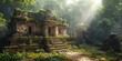 Ancient Mayan city ruins located in Guatemala.
