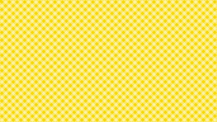 Canvas Print - Diagonal white checkered in the yellow background