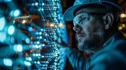 telecommunication engineer optimizing a 5G network, ensuring unparalleled speed and reliability for users