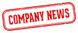 company news stamp. company news rectangular stamp on white background