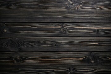 A detailed texture of charcoal-stained wood background, natural patterns and variations in tone, perfect for a modern yet classic aesthetic. generative ai